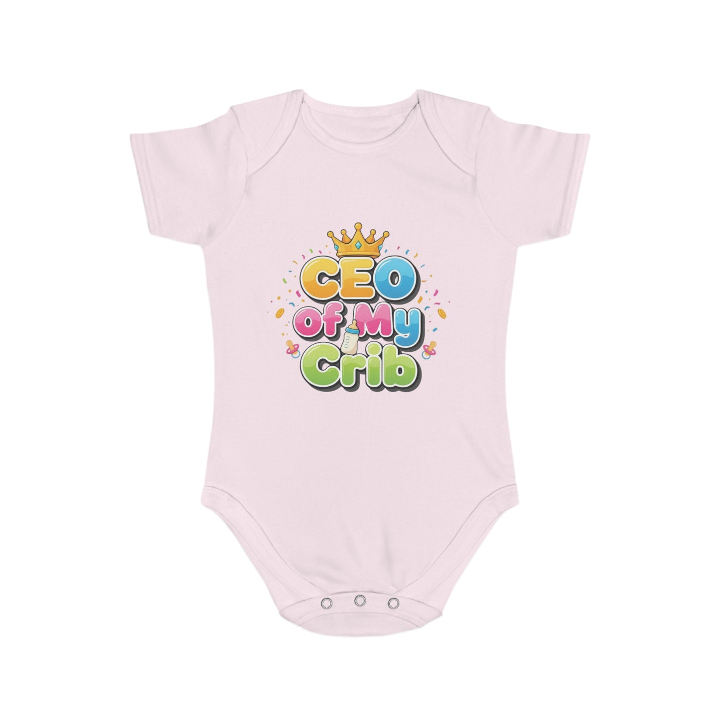 Cute Baby Bodysuit - CEO of My Crib, Birthday Gift, Baby Shower, New Parent, Infant Clothing, Fun Baby Outfit