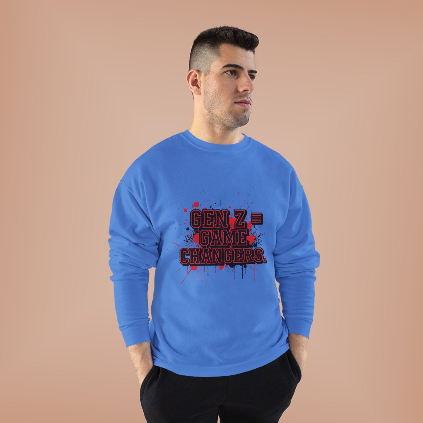 Gen Z Change Makers Eco-Friendly Sweatshirt, Unisex Pullovers, Casual Wear, Gift for Young Activists, Sustainable Fashion