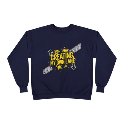 Creative Vibes Eco-Friendly Crewneck Sweatshirt, Inspirational Gift, Unisex Apparel, Casual Wear, Sustainable Fashion