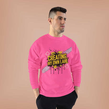 Creative Vibes Eco-Friendly Crewneck Sweatshirt, Inspirational Gift, Unisex Apparel, Casual Wear, Sustainable Fashion
