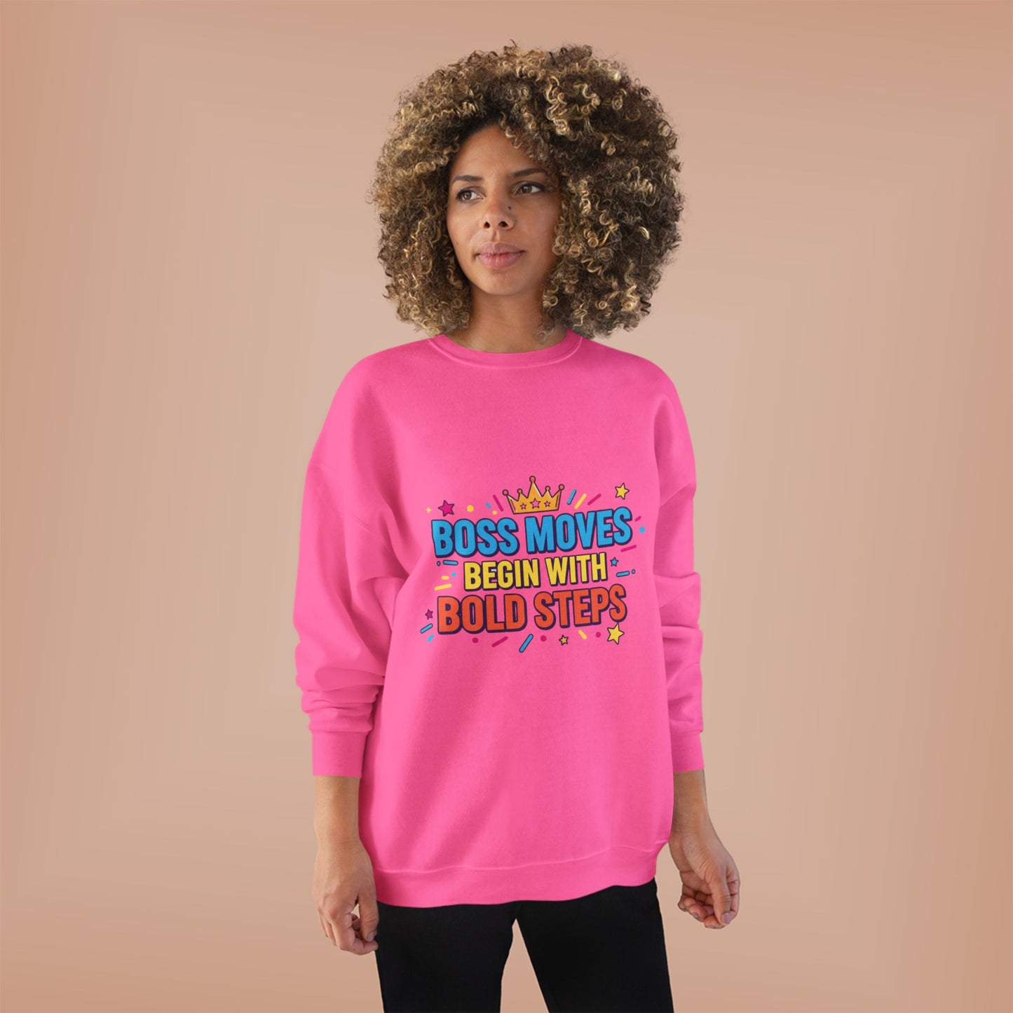 Bold Moves Eco-Friendly Crewneck Sweatshirt - Motivational Apparel for Bosses, Gifts for Entrepreneurs, Positive Vibes, Custom [...]