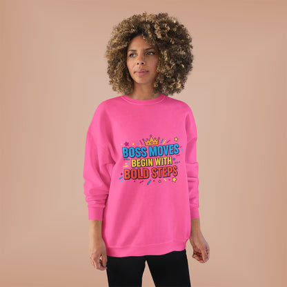 Bold Moves Eco-Friendly Crewneck Sweatshirt - Motivational Apparel for Bosses, Gifts for Entrepreneurs, Positive Vibes, Custom [...]