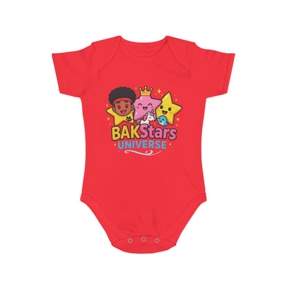 Colorful Baby Bodysuit with BAKStars Universe Design - Perfect Gift for Newborns, Baby Showers, Birthdays, Everyday Wear, and Playtime!