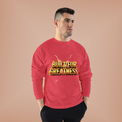 Built for Greatness Unisex EcoSmart Crewneck Sweatshirt, Motivational Sweater, Gift for Him/Her, Fitness Apparel, Cozy Casual Wear, [...]