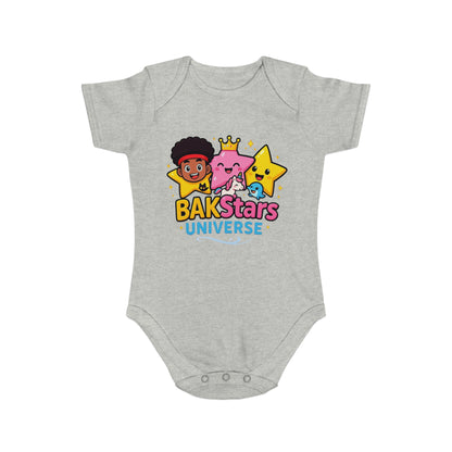 Colorful Baby Bodysuit with BAKStars Universe Design - Perfect Gift for Newborns, Baby Showers, Birthdays, Everyday Wear, and Playtime!
