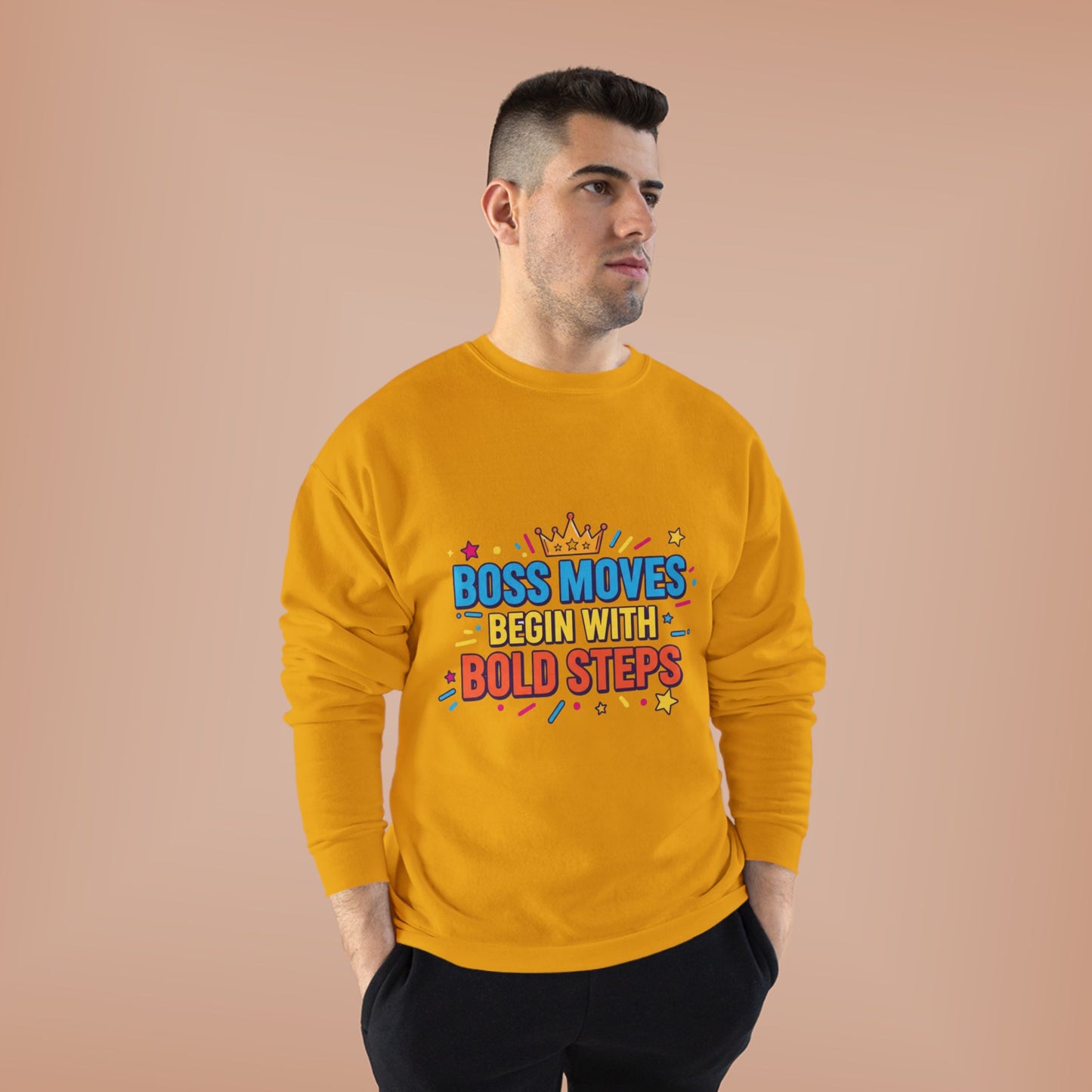 Bold Moves Eco-Friendly Crewneck Sweatshirt - Motivational Apparel for Bosses, Gifts for Entrepreneurs, Positive Vibes, Custom [...]