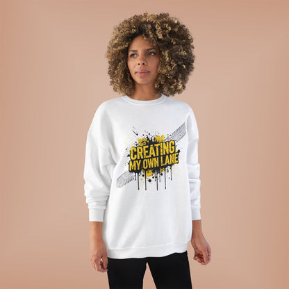 Creative Vibes Eco-Friendly Crewneck Sweatshirt, Inspirational Gift, Unisex Apparel, Casual Wear, Sustainable Fashion
