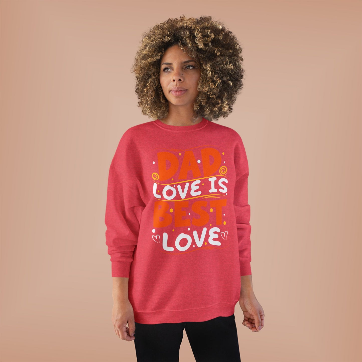 Dad Best Eco-Friendly Crewneck Sweatshirt, Perfect Gift for Father's Day, Unisex Sweatshirt, Cozy Wear, Family Celebration