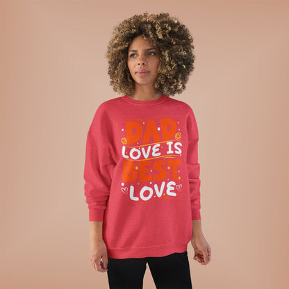 Dad Best Eco-Friendly Crewneck Sweatshirt, Perfect Gift for Father's Day, Unisex Sweatshirt, Cozy Wear, Family Celebration