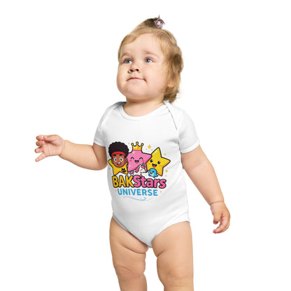 Colorful Baby Bodysuit with BAKStars Universe Design - Perfect Gift for Newborns, Baby Showers, Birthdays, Everyday Wear, and Playtime!
