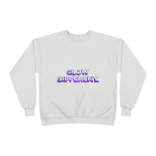 Glow Different Unisex Eco-Friendly Crewneck Sweatshirt, Cool Gift for Friends, Trendy Casual Wear, Cozy Fashion for All Occasions, [...]