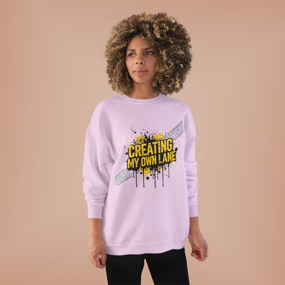 Creative Vibes Eco-Friendly Crewneck Sweatshirt, Inspirational Gift, Unisex Apparel, Casual Wear, Sustainable Fashion