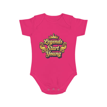 Legends Start Young Baby Bodysuit, Cute Baby Outfit, Newborn Gift, Baby Shower Gift, Toddler Apparel, Baby Clothes