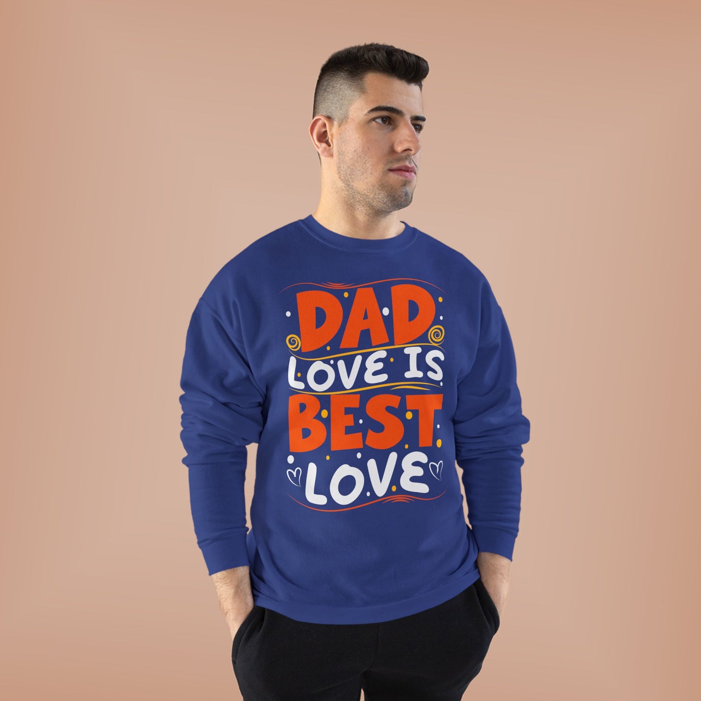 Dad Best Eco-Friendly Crewneck Sweatshirt, Perfect Gift for Father's Day, Unisex Sweatshirt, Cozy Wear, Family Celebration