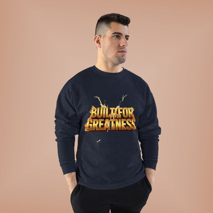 Built for Greatness Unisex EcoSmart Crewneck Sweatshirt, Motivational Sweater, Gift for Him/Her, Fitness Apparel, Cozy Casual Wear, [...]