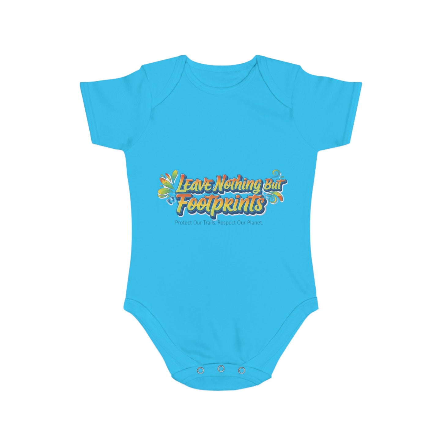 Eco-Friendly Baby Bodysuit - Leave Nothing Our Footprints - Cute Gift for Baby Shower, Sustainable Fashion, Nursery Decor, Earth Day Outfit