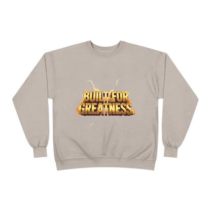 Built for Greatness Unisex EcoSmart Crewneck Sweatshirt, Motivational Sweater, Gift for Him/Her, Fitness Apparel, Cozy Casual Wear, [...]