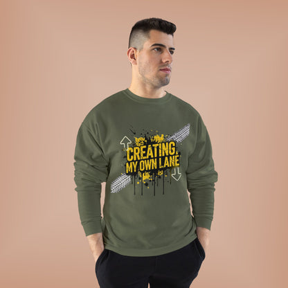Creative Vibes Eco-Friendly Crewneck Sweatshirt, Inspirational Gift, Unisex Apparel, Casual Wear, Sustainable Fashion