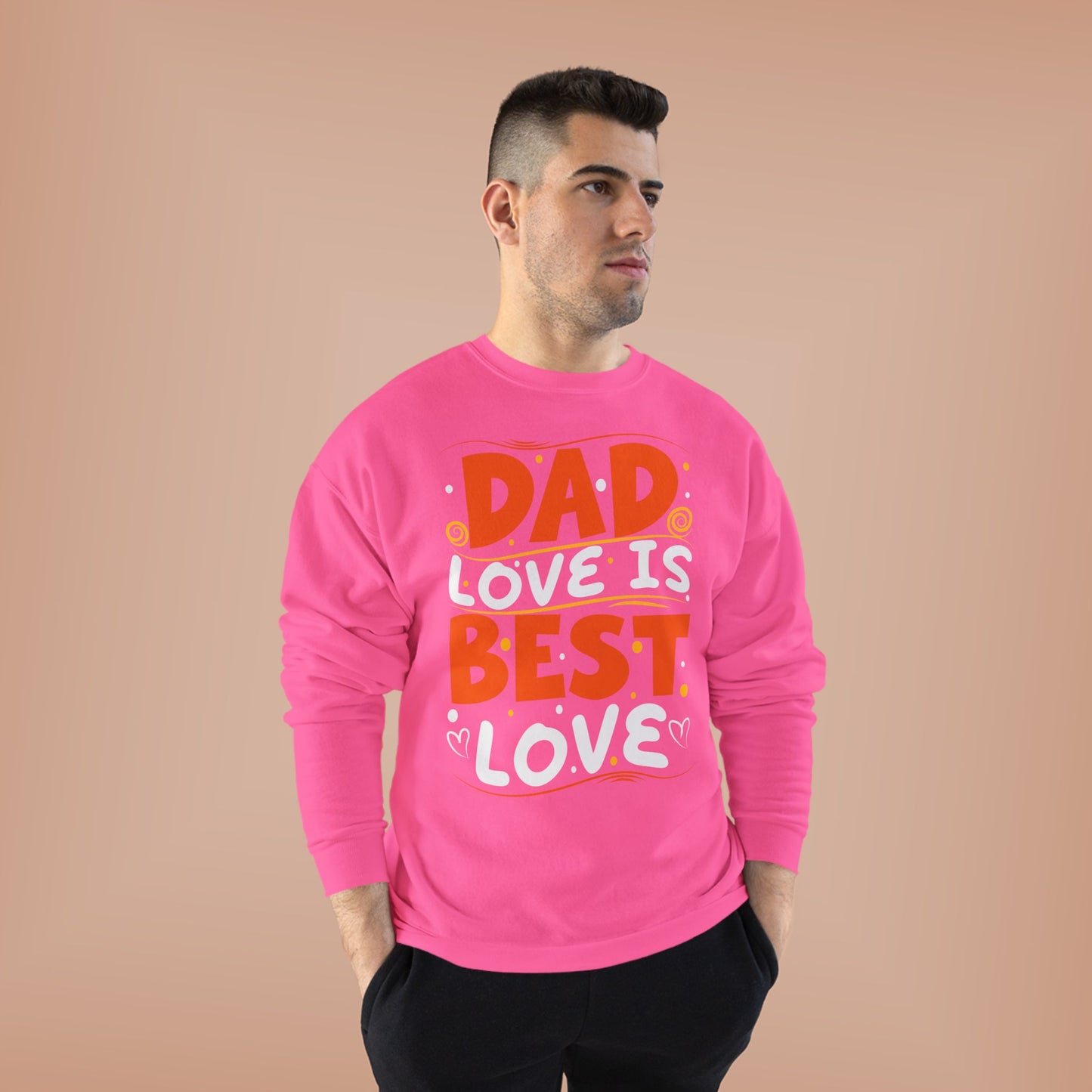 Dad Best Eco-Friendly Crewneck Sweatshirt, Perfect Gift for Father's Day, Unisex Sweatshirt, Cozy Wear, Family Celebration