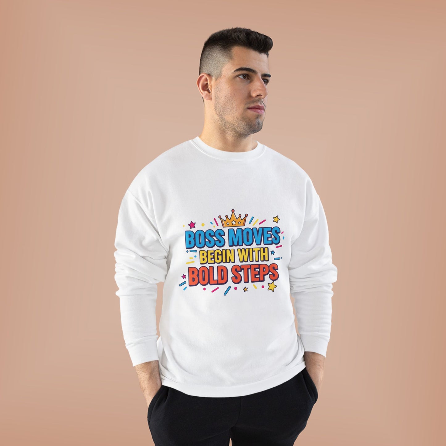 Bold Moves Eco-Friendly Crewneck Sweatshirt - Motivational Apparel for Bosses, Gifts for Entrepreneurs, Positive Vibes, Custom [...]