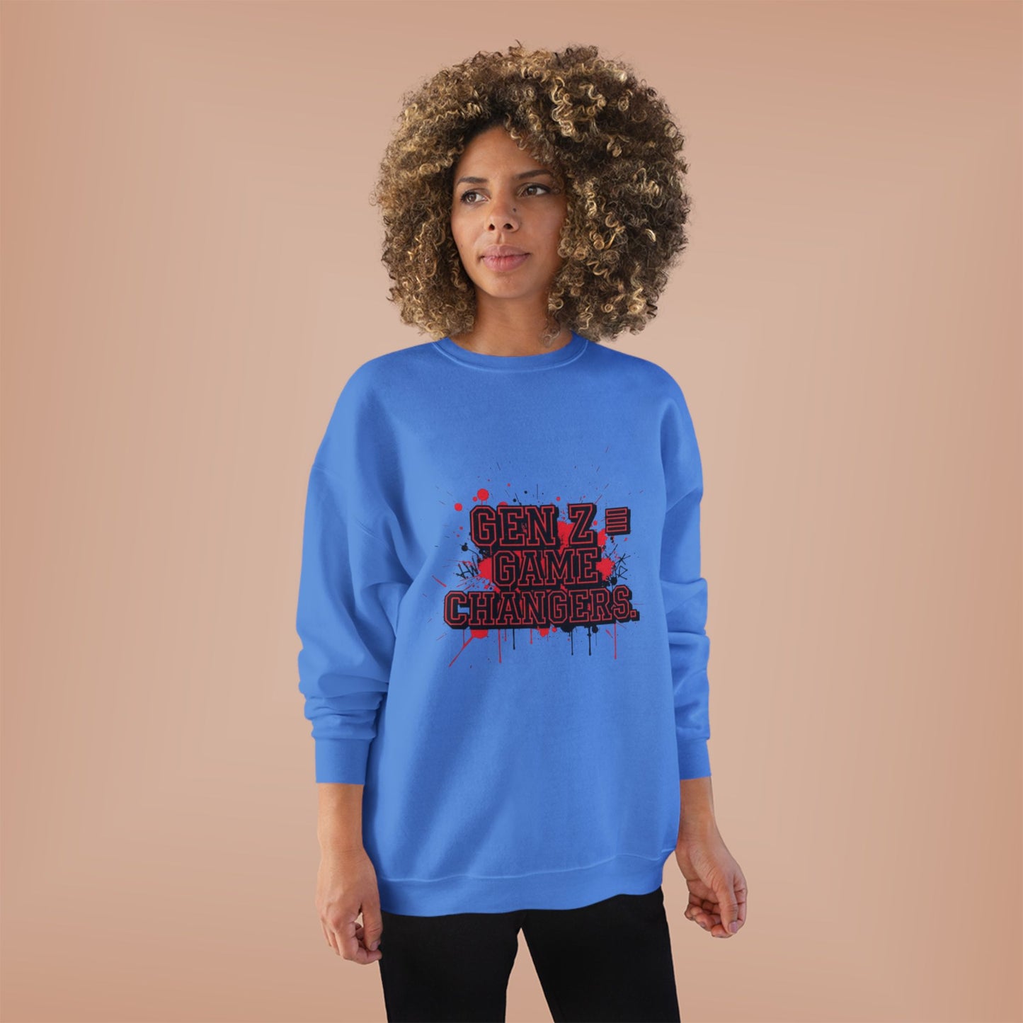 Gen Z Change Makers Eco-Friendly Sweatshirt, Unisex Pullovers, Casual Wear, Gift for Young Activists, Sustainable Fashion