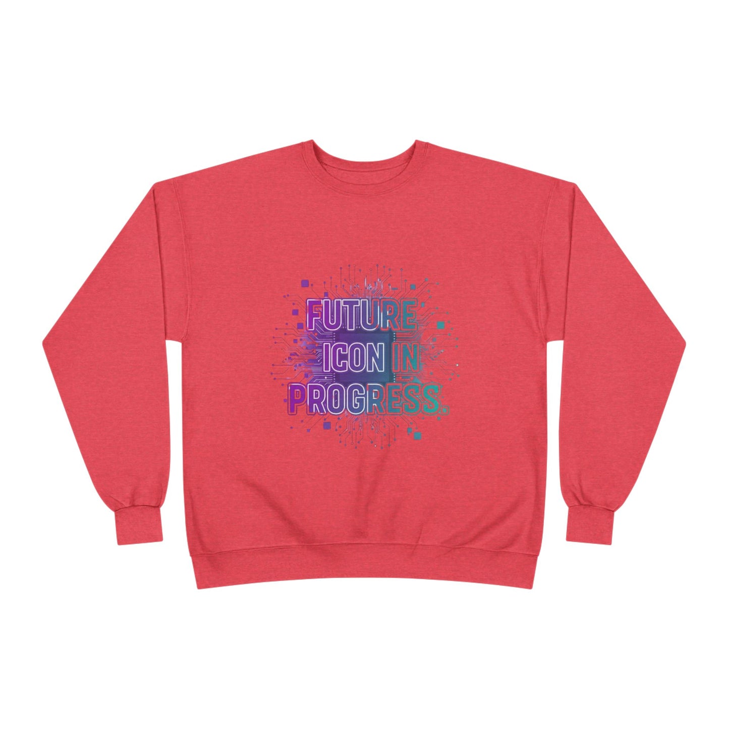 Future Icon in Progress Eco-Friendly Crewneck Sweatshirt, Unisex Sweatshirt, Inspirational Gift, Casual Wear, Comfortable Sweater, [...]