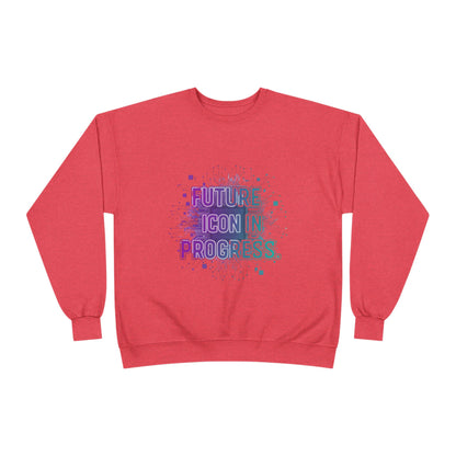 Future Icon in Progress Eco-Friendly Crewneck Sweatshirt, Unisex Sweatshirt, Inspirational Gift, Casual Wear, Comfortable Sweater, [...]