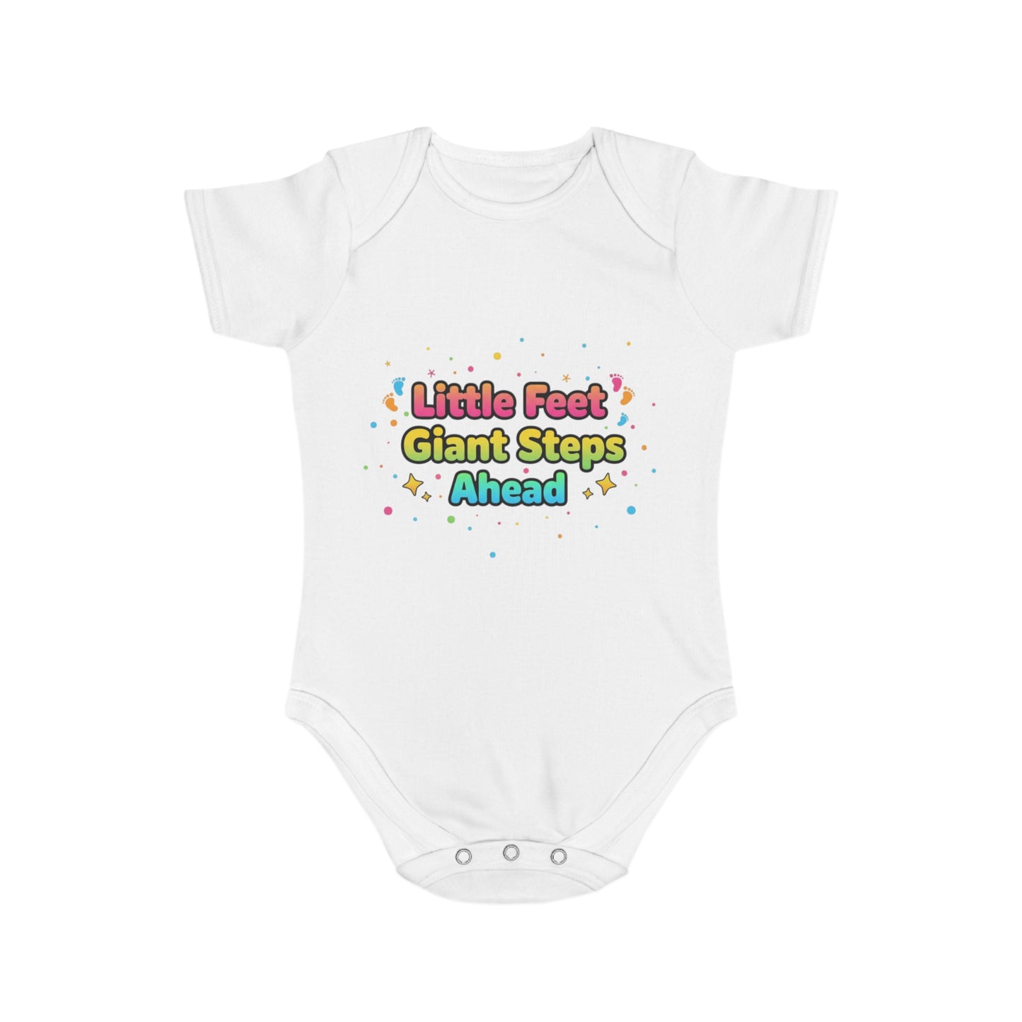 Cute Baby Bodysuit with Colorful Design, Perfect for Gifting, Newborn Essentials, Baby Shower, Every Day Wear, Little Feet, Giant [...]