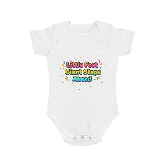 Cute Baby Bodysuit with Colorful Design, Perfect for Gifting, Newborn Essentials, Baby Shower, Every Day Wear, Little Feet, Giant [...]