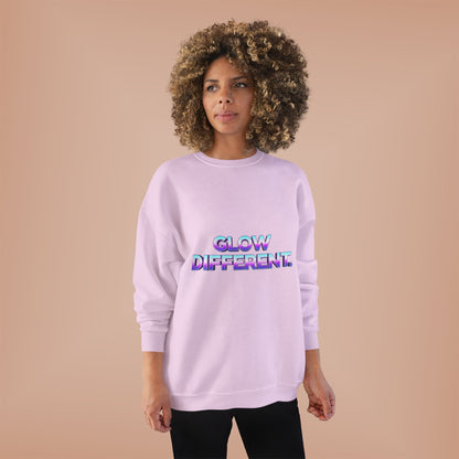 Glow Different Unisex Eco-Friendly Crewneck Sweatshirt, Cool Gift for Friends, Trendy Casual Wear, Cozy Fashion for All Occasions, [...]