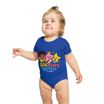 Colorful Baby Bodysuit with BAKStars Universe Design - Perfect Gift for Newborns, Baby Showers, Birthdays, Everyday Wear, and Playtime!