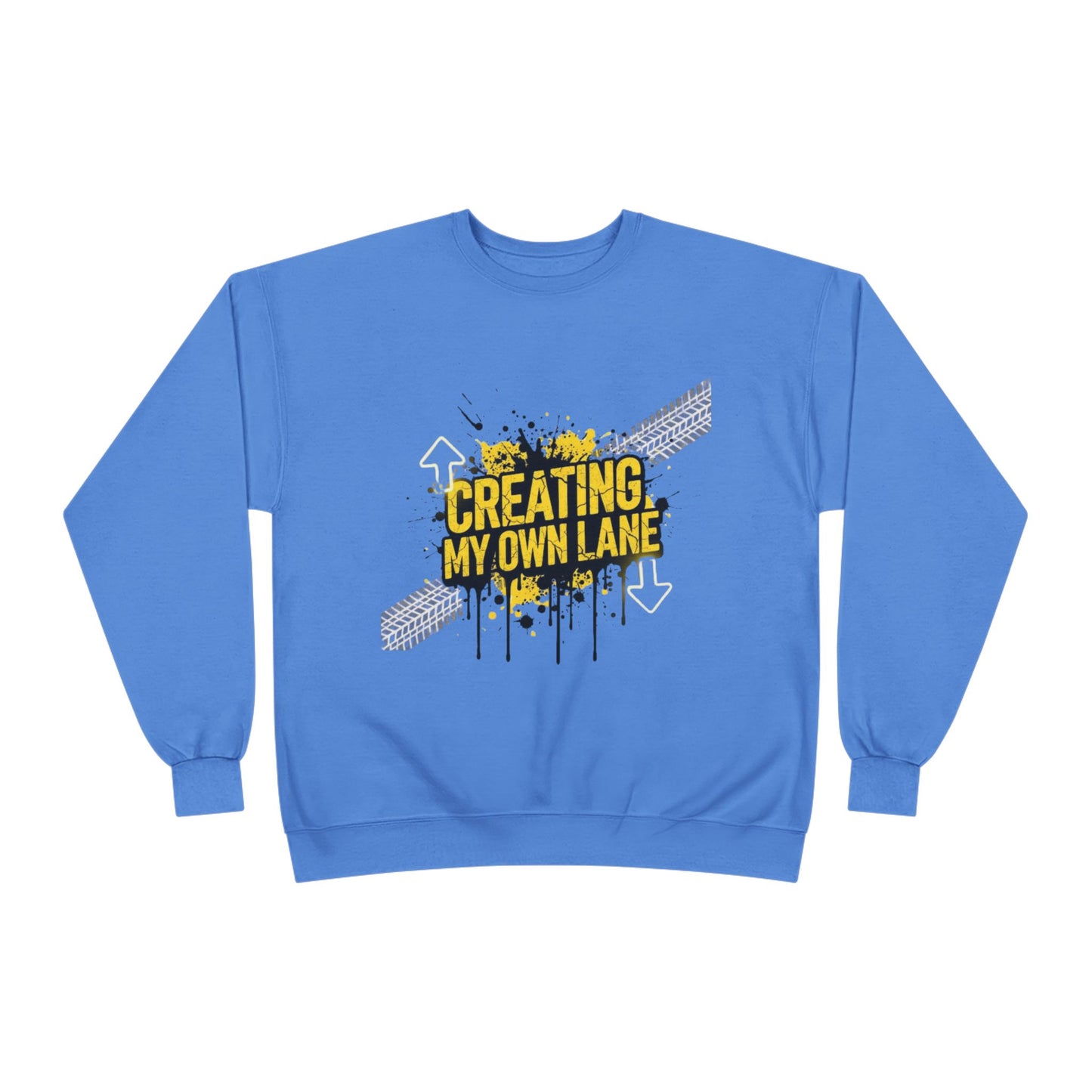 Creative Vibes Eco-Friendly Crewneck Sweatshirt, Inspirational Gift, Unisex Apparel, Casual Wear, Sustainable Fashion