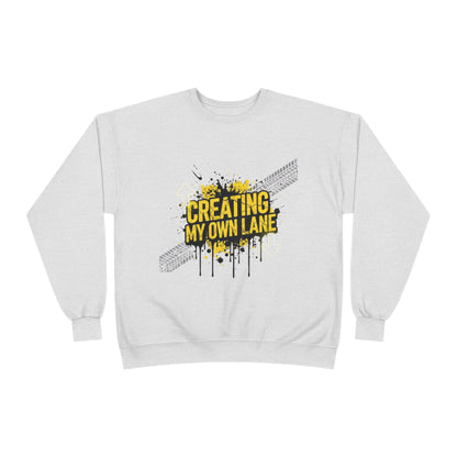 Creative Vibes Eco-Friendly Crewneck Sweatshirt, Inspirational Gift, Unisex Apparel, Casual Wear, Sustainable Fashion