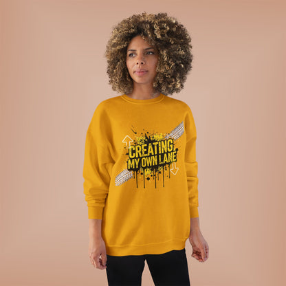 Creative Vibes Eco-Friendly Crewneck Sweatshirt, Inspirational Gift, Unisex Apparel, Casual Wear, Sustainable Fashion