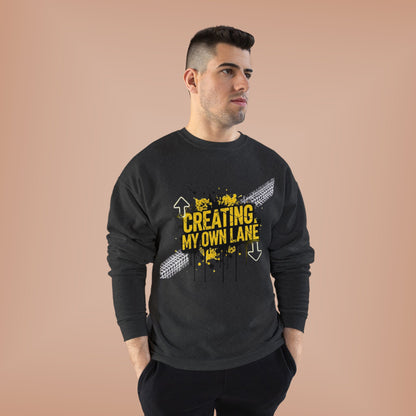 Creative Vibes Eco-Friendly Crewneck Sweatshirt, Inspirational Gift, Unisex Apparel, Casual Wear, Sustainable Fashion