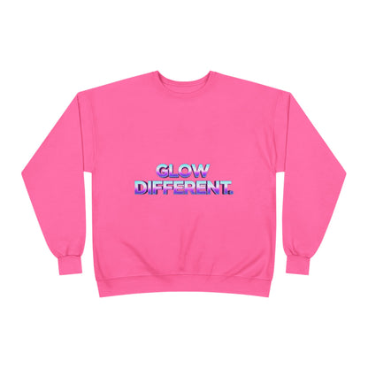 Glow Different Unisex Eco-Friendly Crewneck Sweatshirt, Cool Gift for Friends, Trendy Casual Wear, Cozy Fashion for All Occasions, [...]