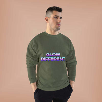 Glow Different Unisex Eco-Friendly Crewneck Sweatshirt, Cool Gift for Friends, Trendy Casual Wear, Cozy Fashion for All Occasions, [...]