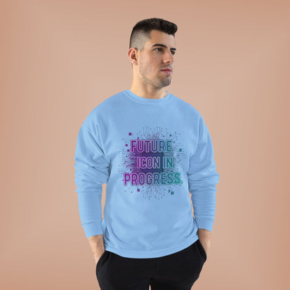 Future Icon in Progress Eco-Friendly Crewneck Sweatshirt, Unisex Sweatshirt, Inspirational Gift, Casual Wear, Comfortable Sweater, [...]