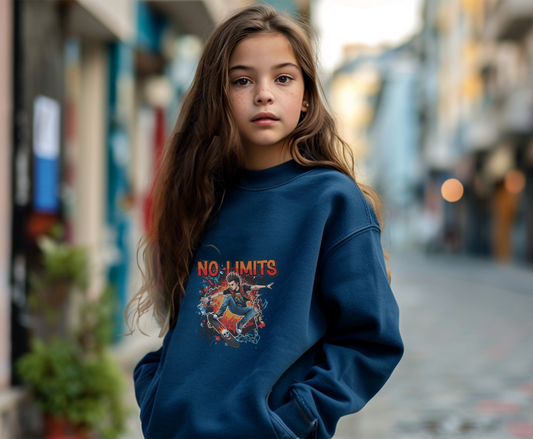 No Limits Skateboard Youth Crewneck Sweatshirt