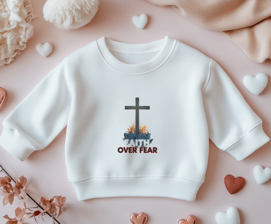 Faith Over Fear Youth Crewneck Sweatshirt