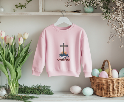 Faith Over Fear Youth Crewneck Sweatshirt