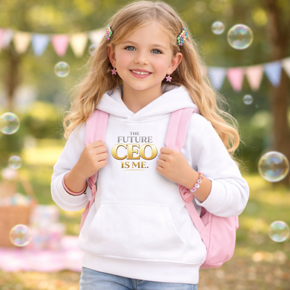 Future CEO Youth Hoodie — "The Future CEO Is Me." Motivational Kids Sweatshirt