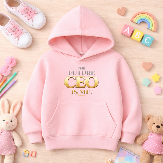 Future CEO Youth Hoodie — "The Future CEO Is Me." Motivational Kids Sweatshirt