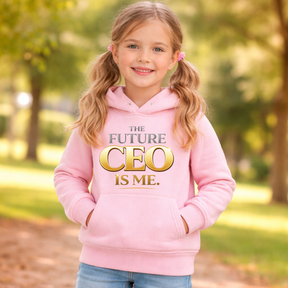 Future CEO Youth Hoodie — "The Future CEO Is Me." Motivational Kids Sweatshirt