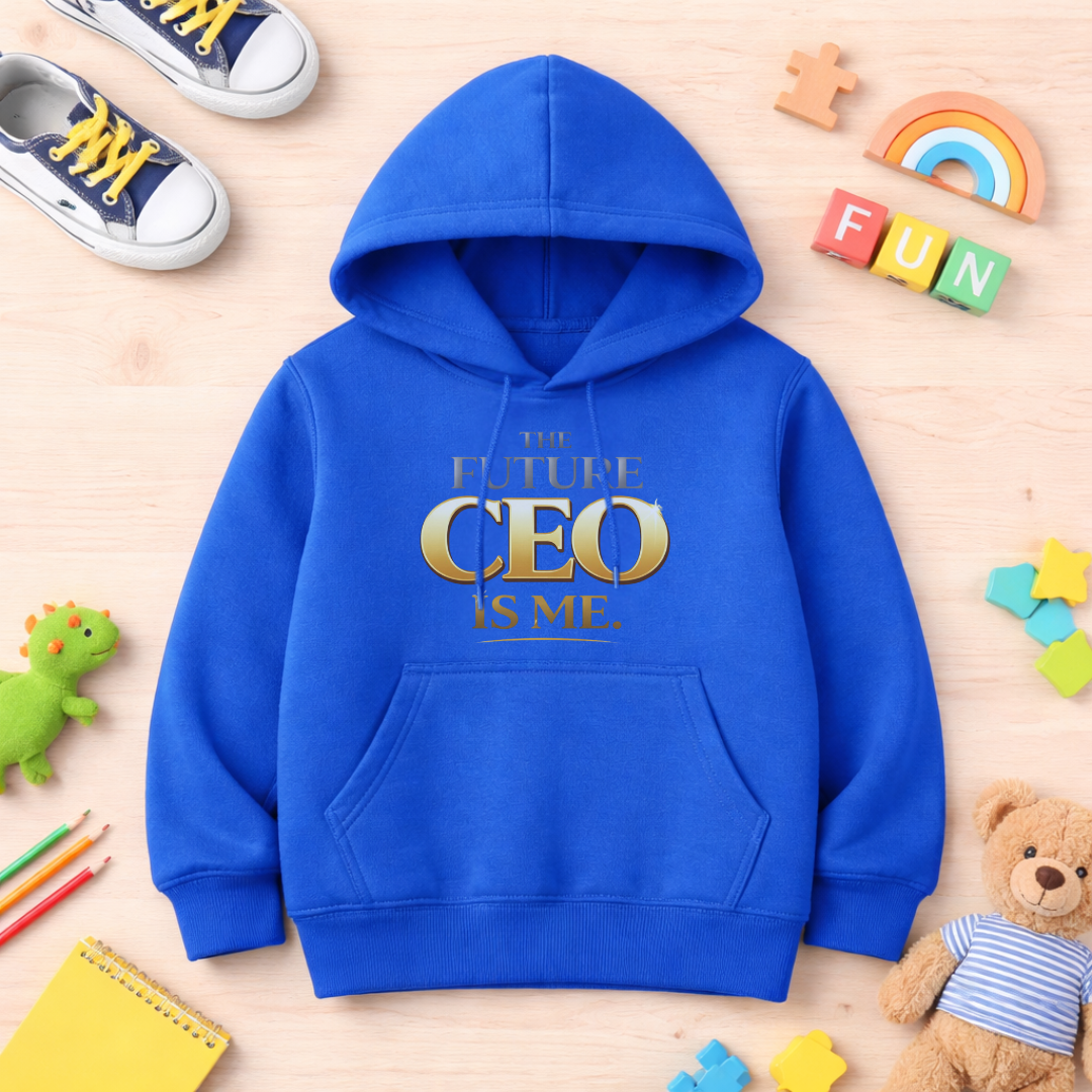 Future CEO Youth Hoodie — "The Future CEO Is Me." Motivational Kids Sweatshirt