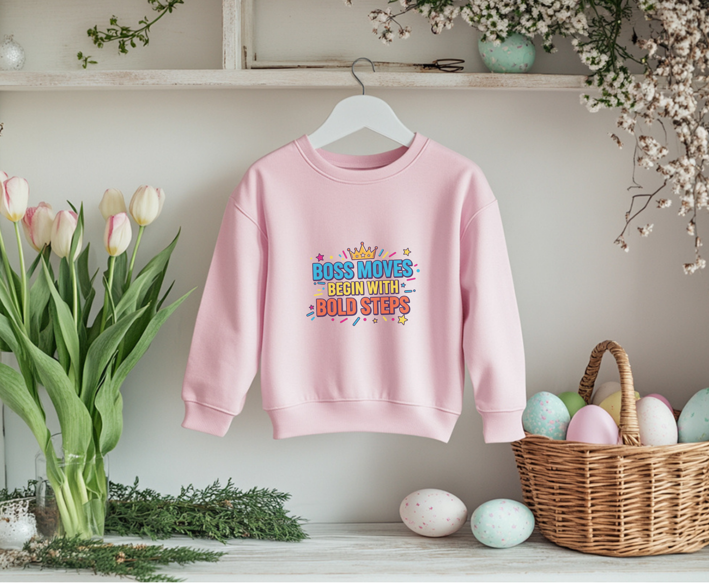 Bold Moves Eco-Friendly Crewneck Sweatshirt - Motivational Apparel for Bosses, Gifts for Entrepreneurs, Positive Vibes, Custom [...]
