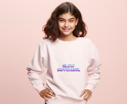 Glow Different Unisex Eco-Friendly Crewneck Sweatshirt, Cool Gift for Friends, Trendy Casual Wear, Cozy Fashion for All Occasions, [...]