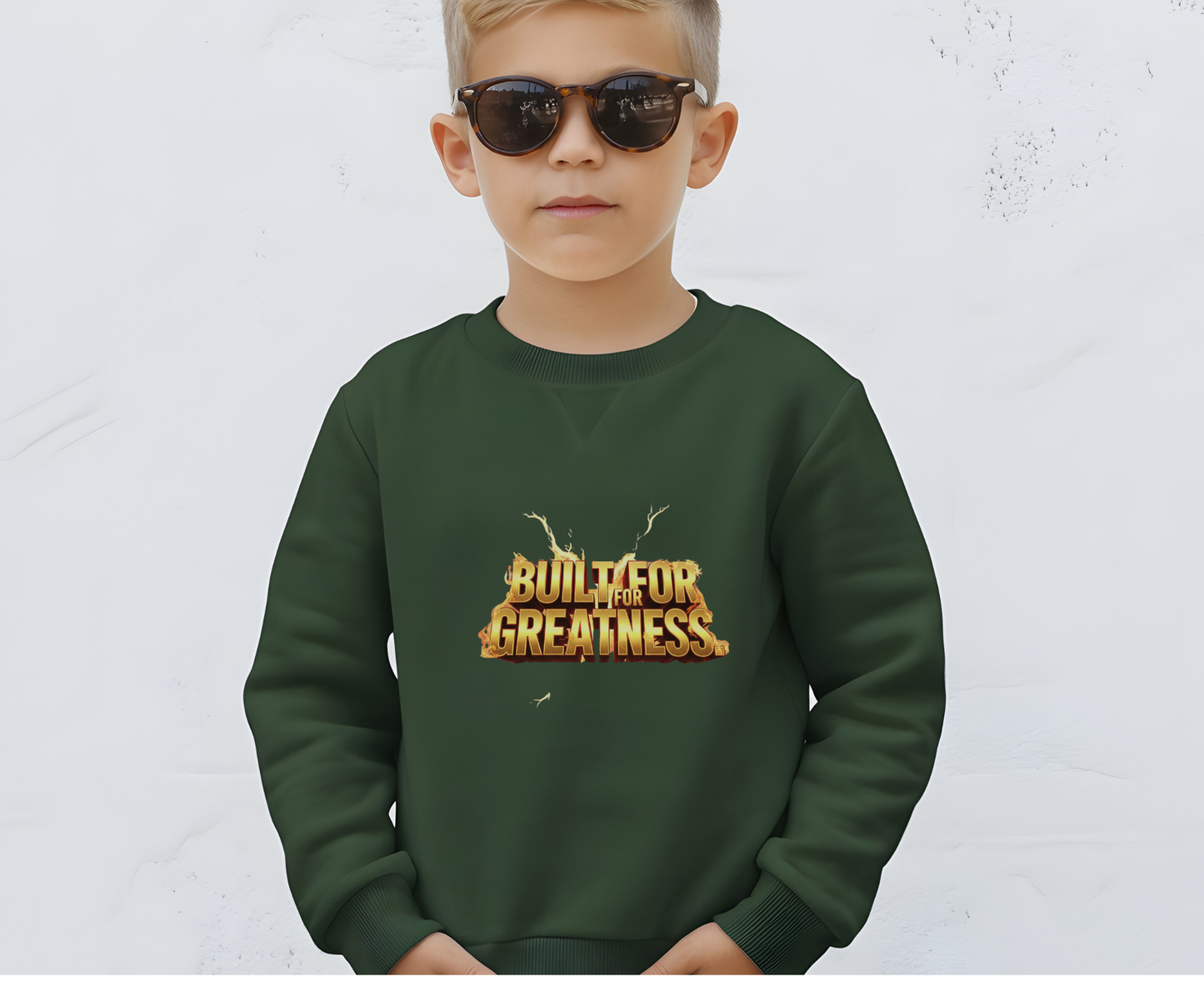 Built for Greatness Unisex EcoSmart Crewneck Sweatshirt, Motivational Sweater, Gift for Him/Her, Fitness Apparel, Cozy Casual Wear, [...]