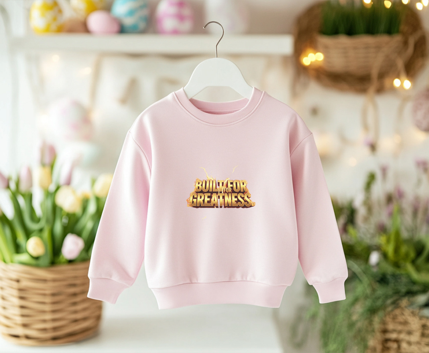 Built for Greatness Unisex EcoSmart Crewneck Sweatshirt, Motivational Sweater, Gift for Him/Her, Fitness Apparel, Cozy Casual Wear, [...]