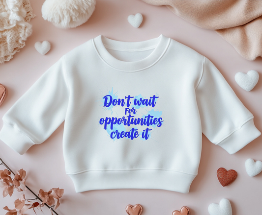 Motivational Crewneck Sweatshirt - Unisex EcoSmart Apparel, Relaxed Fit, Inspirational Quote, Comfortable Style for All Occasions
